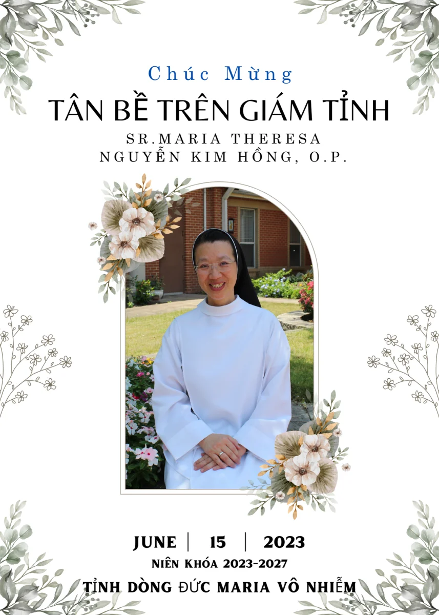 Tân Bề trên Giám tỉnh và Ban Cố vấn Tỉnh dòng Đức Maria Vô Nhiễm, Hoa kỳ, niên khoá 2023-2027 — ảnh 1