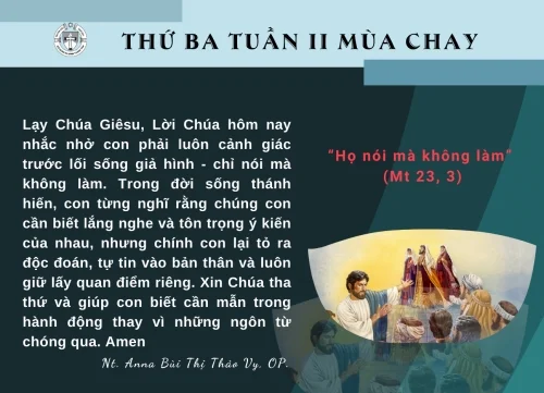 Thứ Ba tuần II Mùa Chay