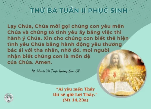 Thứ Ba tuần II Phục Sinh