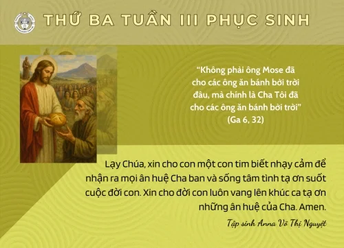 Thứ Ba tuần III Phục Sinh