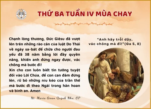 Thứ Ba Tuần IV Mùa Chay