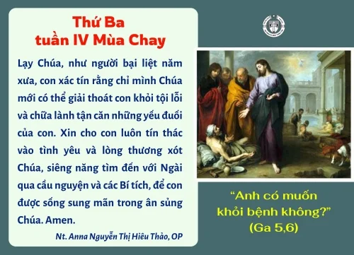 Thứ Ba Tuần IV Mùa Chay
