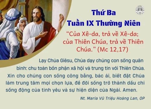 Thứ Ba tuần IX Thường niên
