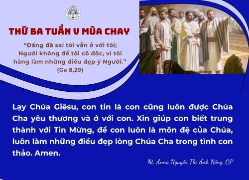 Thứ Ba Tuần V Mùa Chay