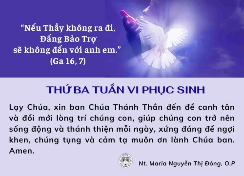 Thứ Ba tuần VI Phục Sinh