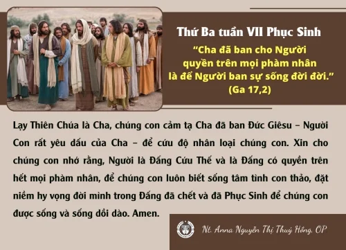 Thứ Ba tuần VII Phục sinh