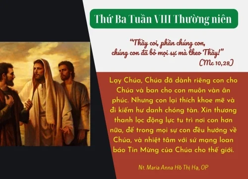 Thứ Ba tuần VIII Thường Niên B