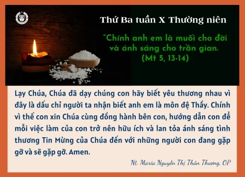 Thứ Ba tuần X Thường niên