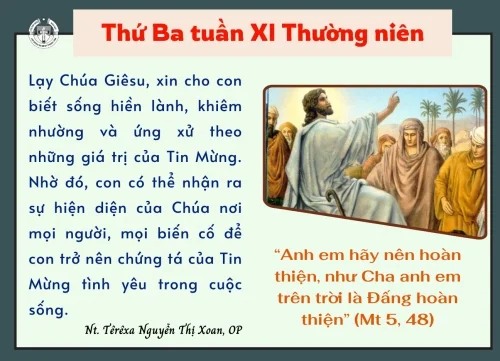 Thứ Ba tuần XI Thường niên