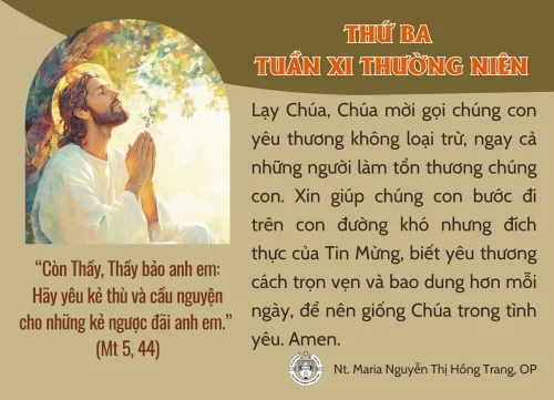 Thứ Ba tuần XI Thường niên