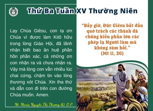 Thứ Ba tuần XV Thường niên