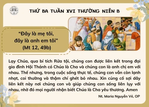Thứ Ba tuần XVI Thường niên B
