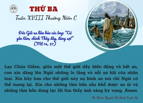 Thứ Ba tuần XVIII Thường niên