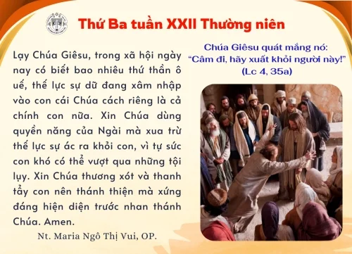 Thứ Ba tuần XXII thường niên