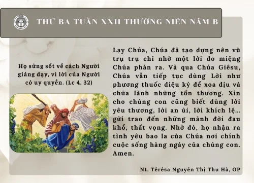 Thứ Ba tuần XXII Thường niên năm B