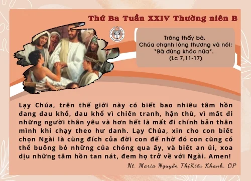 Thứ Ba Tuần XXIV Thường Niên B