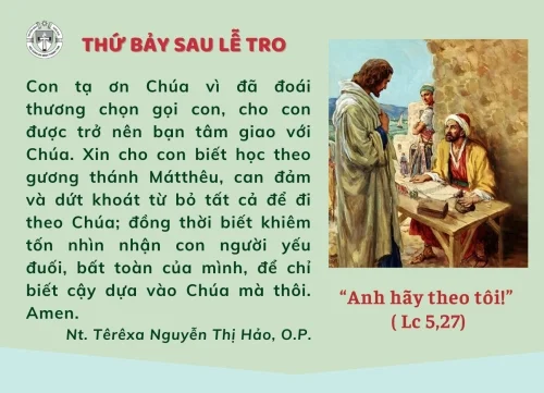 Thứ Bảy sau lễ tro