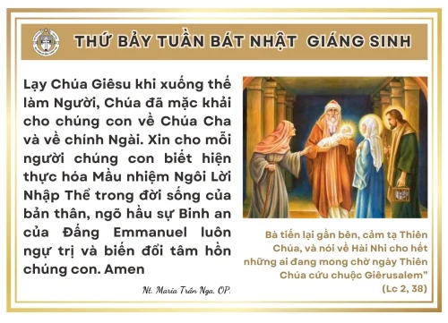 Thứ Bảy tuần Bát nhật Giáng Sinh năm B/2023