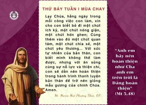 Thứ Bảy tuần I Mùa Chay
