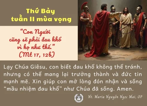 Thứ Bảy tuần II Mùa vọng