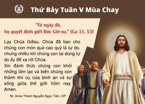 Thứ Bảy tuần V Mùa Chay