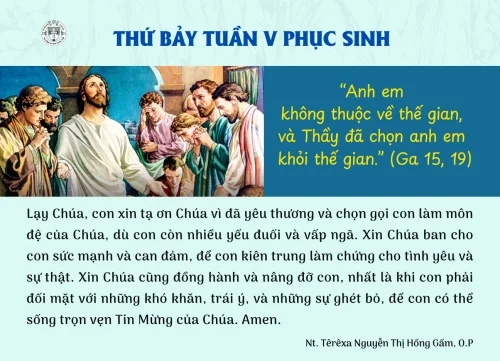 Thứ Bảy tuần V Phục Sinh