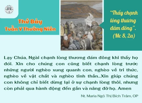 Thứ Bảy tuần V Thường niên