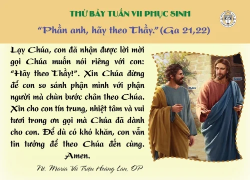 Thứ Bảy tuần VII Phục Sinh