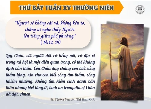 Thứ Bảy tuần XV Thường niên