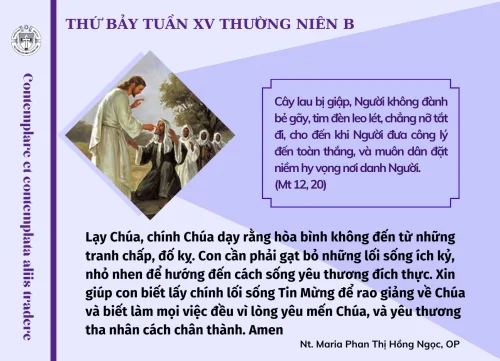 Thứ Bảy tuần XV Thường niên B