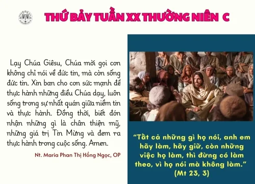 Thứ Bảy tuần XX Thường niên