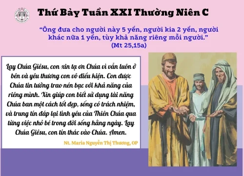 Thứ Bảy tuần XXI Thường niên