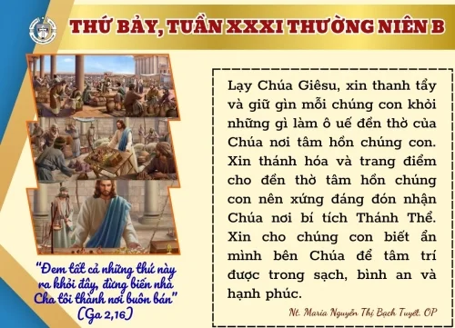 Thứ Bảy Tuần XXXI Thường Niên Năm B