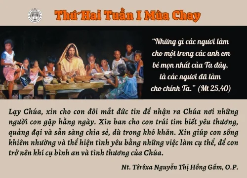 Thứ Hai tuần I Mùa Chay