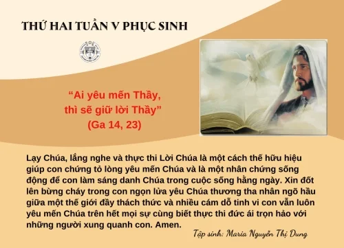 Thứ Hai tuần V Phục Sinh