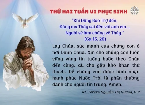 Thứ Hai tuần VI Phục Sinh