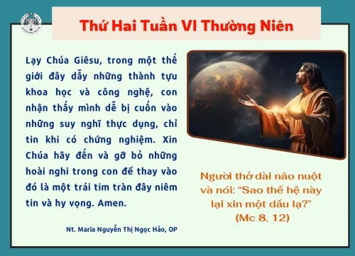 Thứ Hai tuần VI Thường Niên