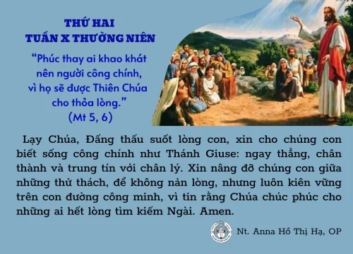Thứ Hai tuần X Thường niên