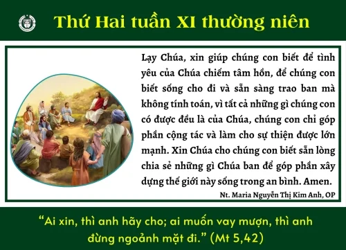 Thứ Hai tuần XI Thường niên