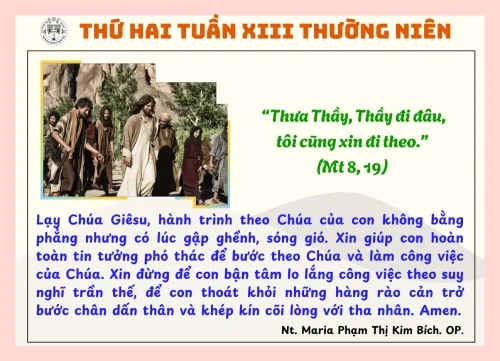 Thứ Hai tuần XIII Thường Niên