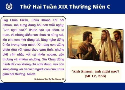 Thứ Hai tuần XIX Thường niên