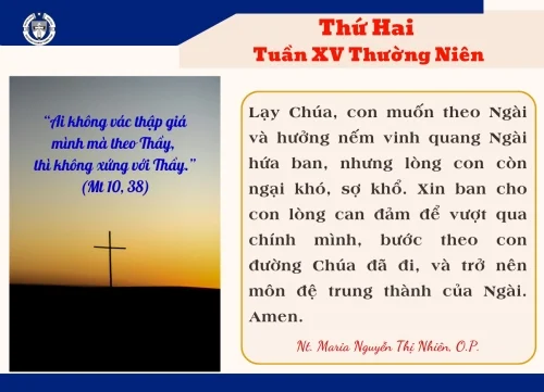Thứ Hai tuần XV Thường niên