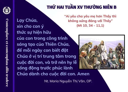 Thứ Hai tuần XV Thường niên B