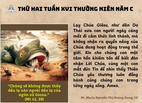 Thứ Hai Tuần XVI Thường Niên Năm C
