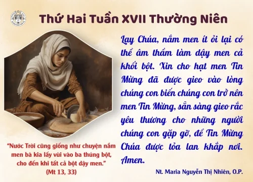 Thứ Hai tuần XVII Thường niên
