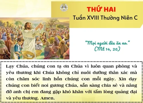 Thứ Hai tuần XVIII Thường niên