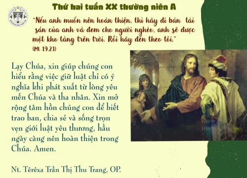 Thứ hai tuần XX Thường niên A
