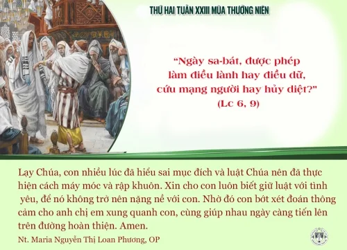 Thứ hai tuần XXIII Thường niên A