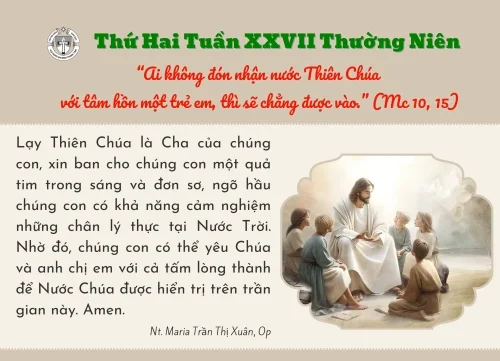 Thứ Hai tuần XXVII thường niên