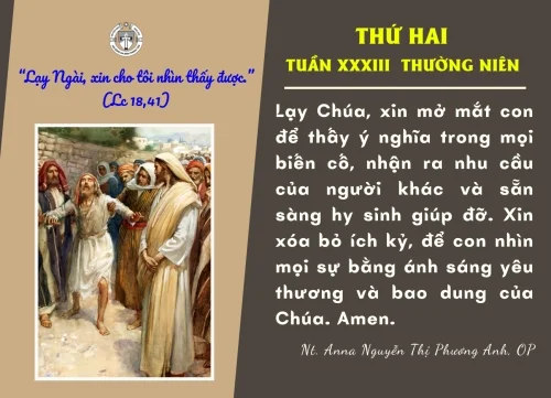 Thứ Hai tuần XXXIII thường niên